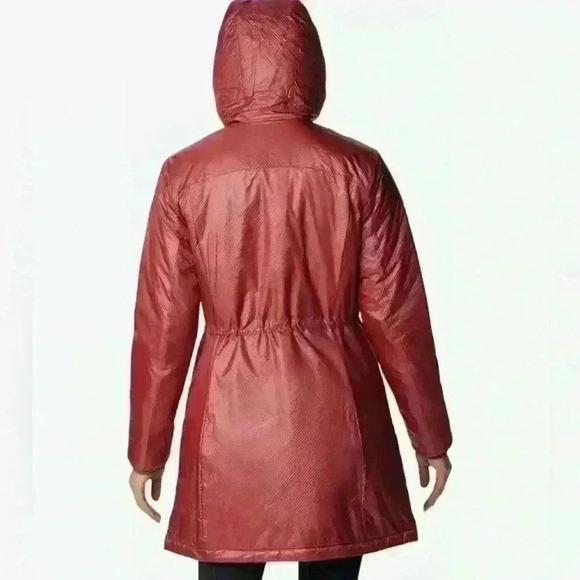 NWT Columbia Women ARCH ROCK DOUBLE WALL ELITE MID JACKET OMNIHEAT Beet 3XL $220 - Picture 3 of 15